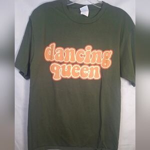 Dancing Queen Green T Shirt Size Medium